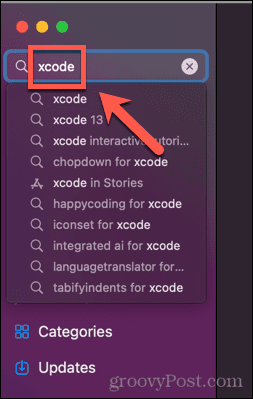 xcode için uygulama mağazası araması