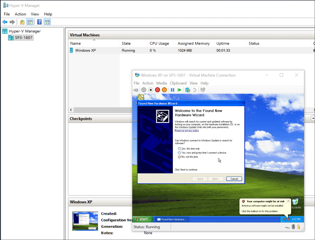 VirtualBox VM'lerini Windows 10 Hyper-V'ye Taşıma