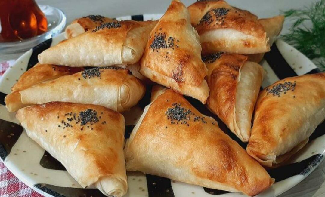 Peynirli üçgen börek nasıl yapılır? İşte kokusu evinizi saracak üçgen börek tarifi