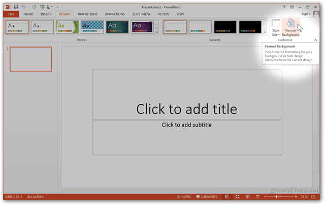 Office 2013 Şablonu Oluştur Özel Tasarım Yap POTX Slayt Slaytlarını Özelleştirme Eğitimi Nasıl Biçimlendirilir Arka Plan Seçeneği