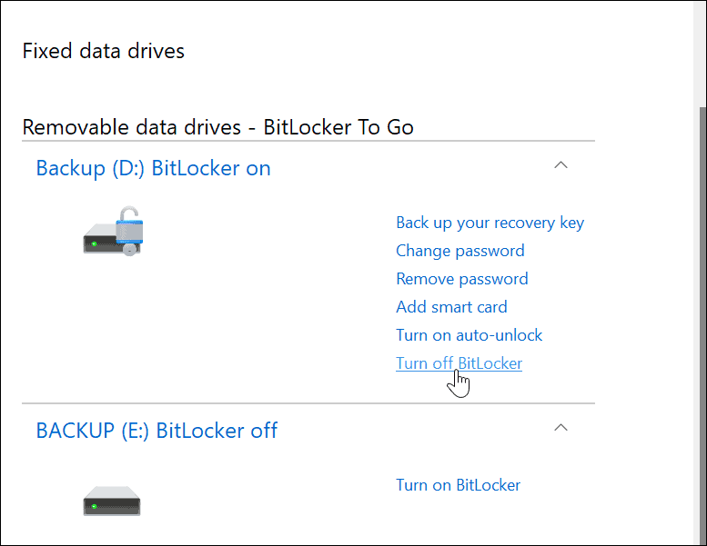 Windows 11'de Gitmek için BitLocker'ı kullanın