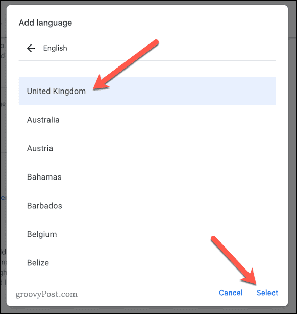 Google Drive'da tercih edilen dili seçme