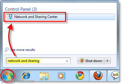 Windows 7'de ağ ve paylaşım merkezi