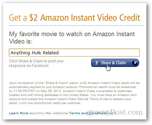 2 $ amazon video kredisi