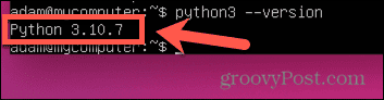 ubuntu piton versiyonu