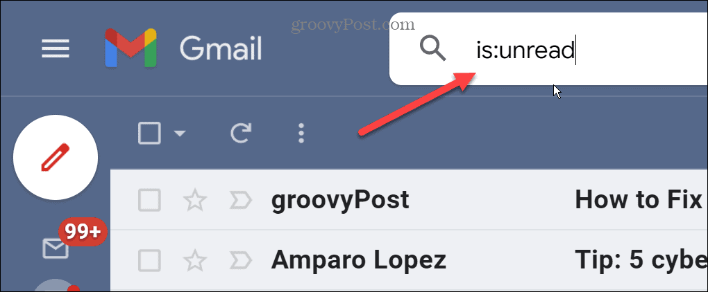Gmail'de Okunmamış E-postaları Bulun