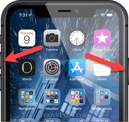 Düğmeleri kullanarak iPhone'da ekran görüntüsü alma
