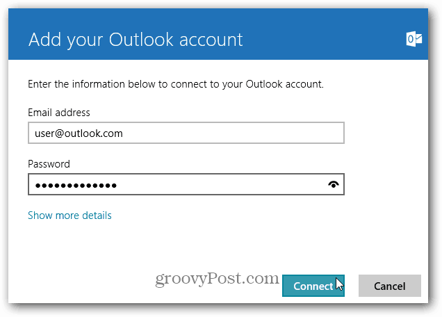 Outlook.com Adresinizi Windows 8 Mail'e Ekleme
