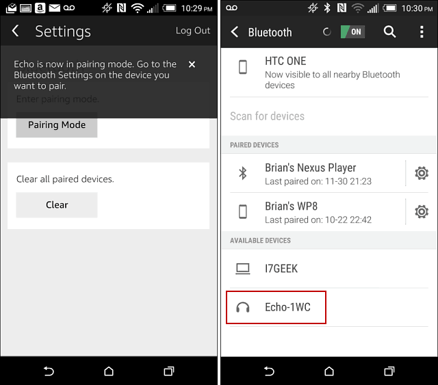 Android Bluetooth Yankı