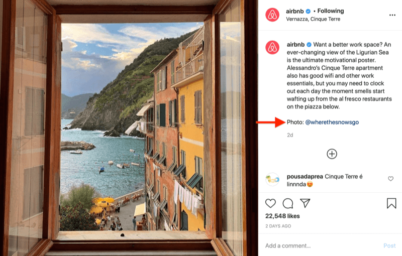 instagram resmi repost tarafından @airbnb, resim kredisi @wherethesnowsgo, yukarıdaki resimde talep edildiği gibi