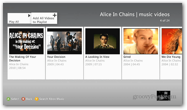 Xbox Müzik Çalma Listeleri
