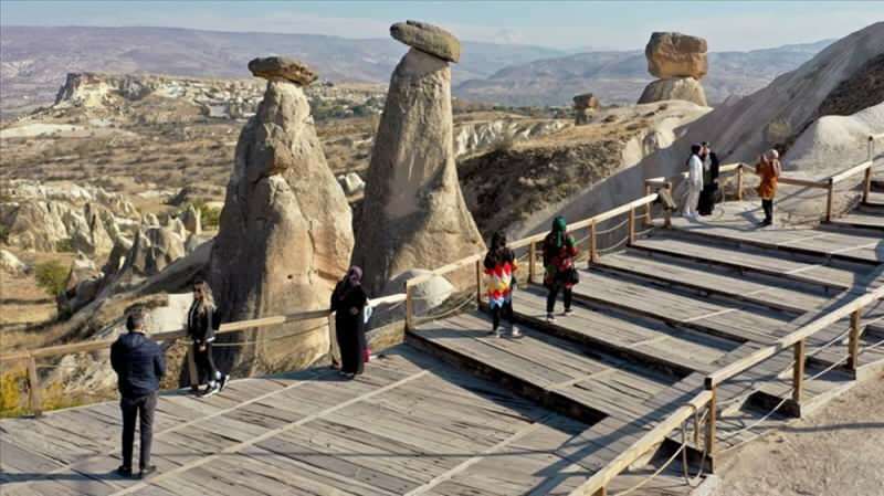 Üç Güzeller peri bacaları nerede? Üç Güzeller turist akınına uğruyor