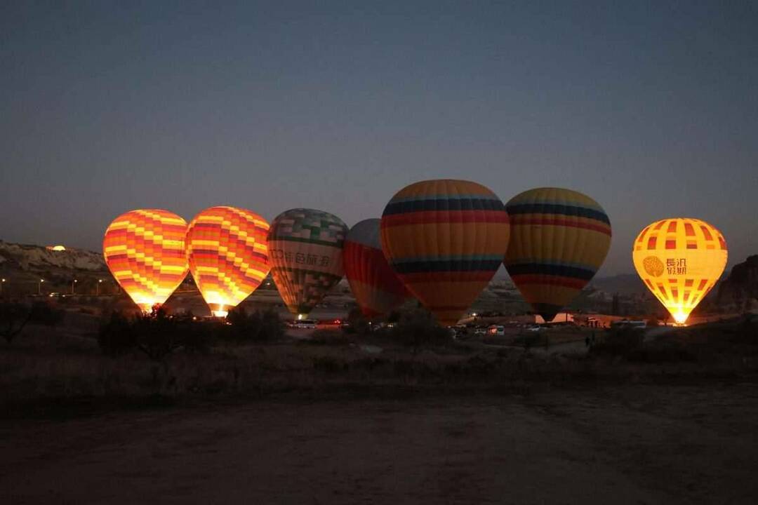 550 bin turist Kapadokya'yı gökyüzünden izledi