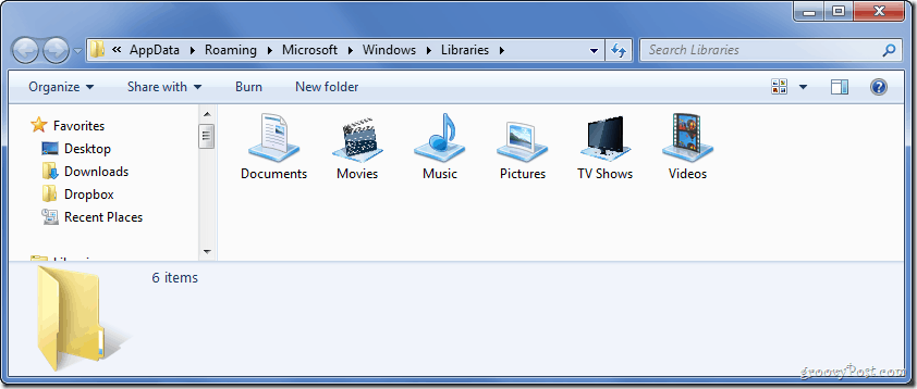 Windows 7 Kitaplığı Simgesi Nasıl Değiştirilir