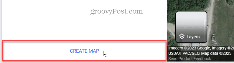harita seçeneği oluştur google haritaları