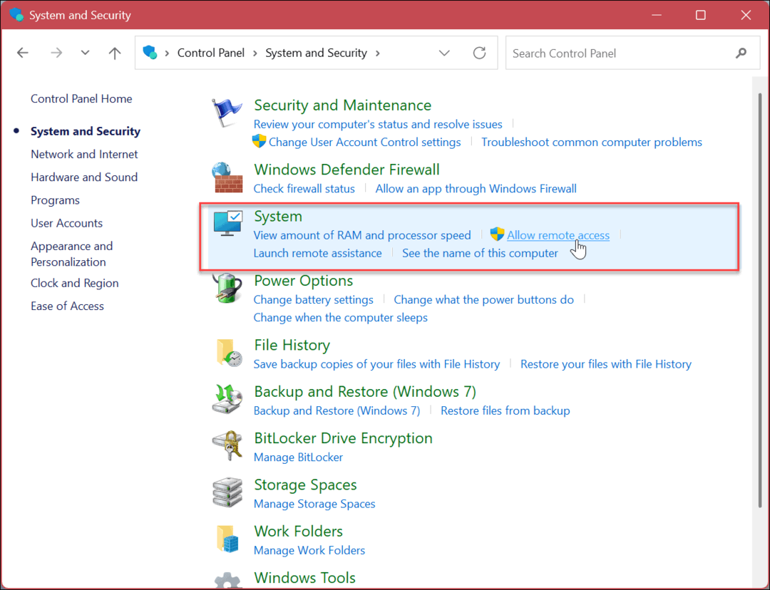 Windows 11'de Uzak Masaüstünü Devre Dışı Bırakma
