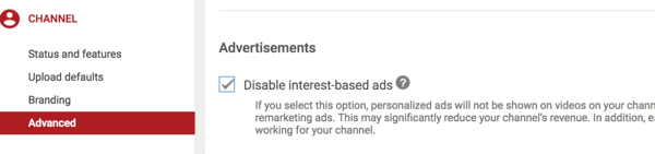 Bir YouTube reklam kampanyası nasıl oluşturulur, adım 36, kanalınızda rakipler tarafından belirli video yerleşimini önleme seçeneği