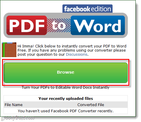 Facebook'tan PDF'e göz atma