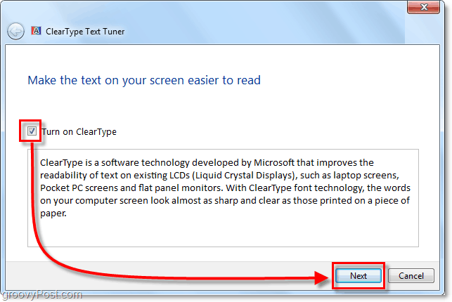 ClearType ile Windows 7'de Metin Nasıl Okunur