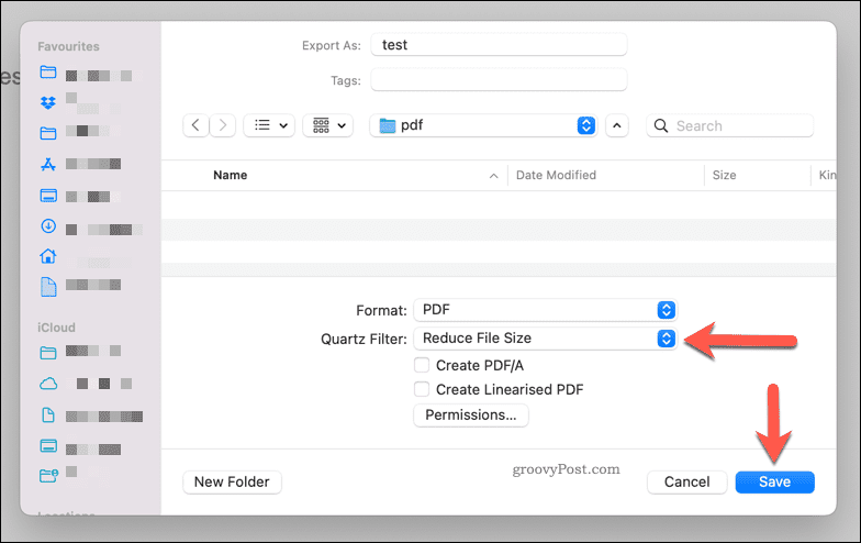 Mac'te Önizleme'yi kullanarak bir PDF dosya boyutunu küçültme