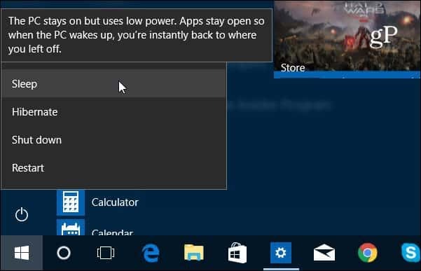 Windows 10 Kapatma, Yeniden Başlatma, Hazırda Bekletme ve Uyku Toplaması