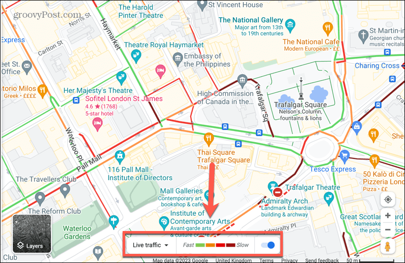 google maps canlı trafik çubuğu