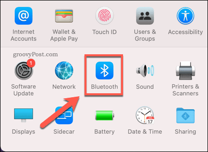 Mac'te Bluetooth ayarları menüsünü açma