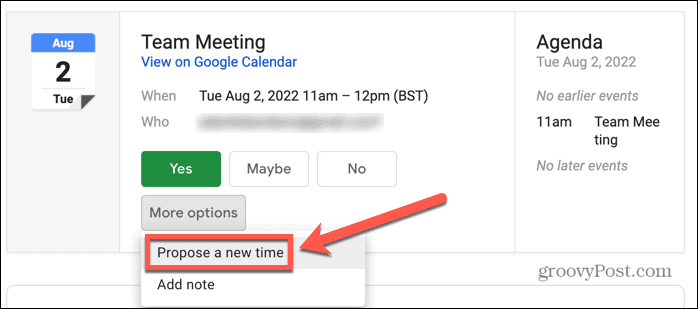 google takvim gmail yeni zaman öneriyor