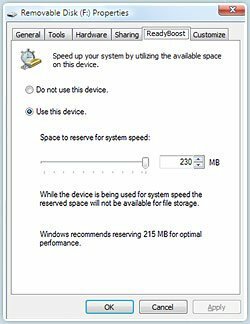 ReadyBoost Kullanarak Windows 7 ve Vista Performansını Artırma