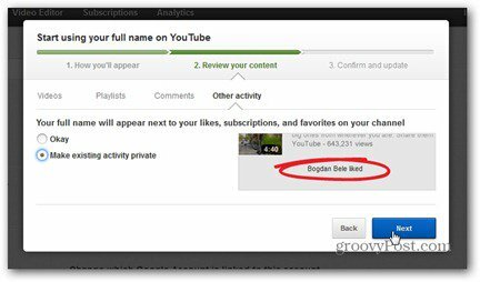 youtube gerçek adı yorum inceleme içeriği beğeni abonelikleri özel yap