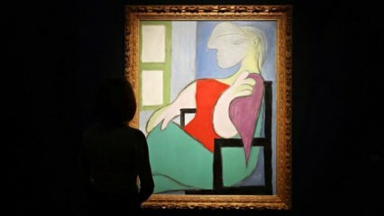 Ressam Picasso’nun 'Pencerenin yanında oturan kadın' tablosu 103 milyon dolara satıldı