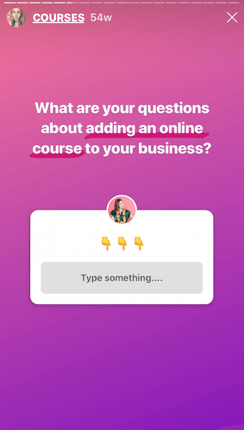 Sorular içeren Instagram hikayesi çıkartması