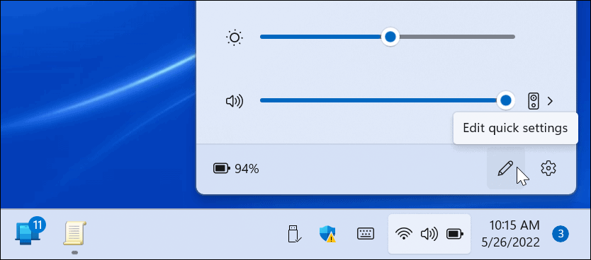 Windows 11'de Hızlı Ayar Düzenlemelerini Engelleyin