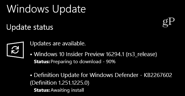 Windows 10 Insider Önizleme Derlemesi 16294