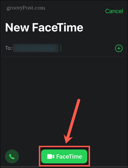 facetime düğmesi iphone