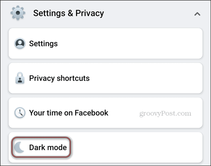 Facebook Karanlık Mod Android Ayarları Gizlilik Karanlık Mod
