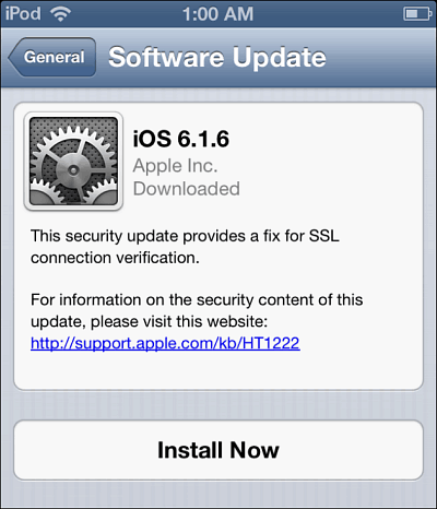 iOS 6 Güncellemesi