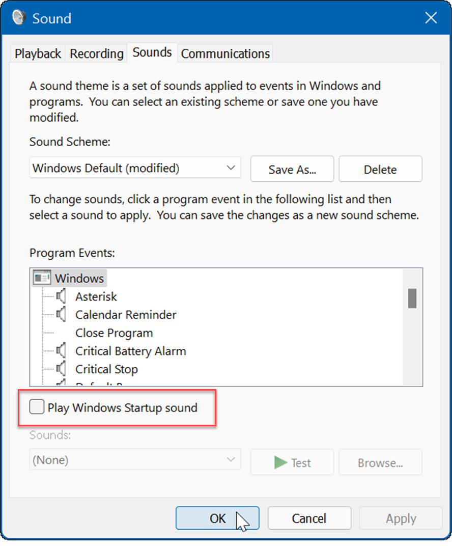 Windows 11'de sistem seslerini yönet