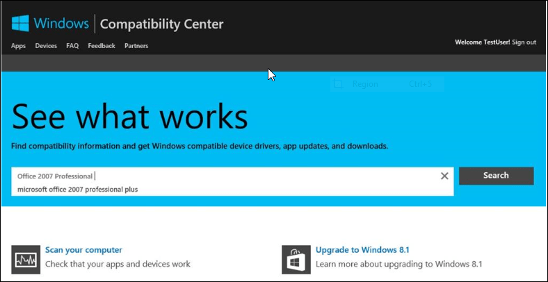 Microsoft, Windows Uyumluluk Web Sitesini öldürdü