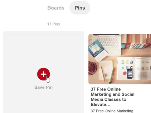 Popüler bir resim gönderisinden daha fazla trafik almak için resmi bir Pinterest panosuna sabitleyin.
