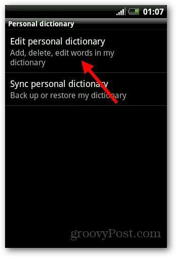 Sözlük Android 5 Ekle