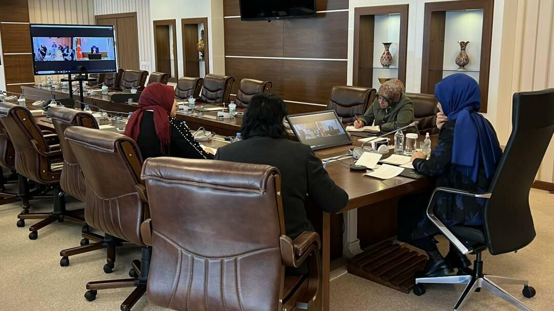 Aile ve Sosyal Hizmetler Bakanı Mahinur Özdemir Göktaş Filistin görüşmeleri