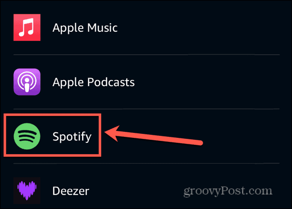 Alexa Spotify'a bağlantı