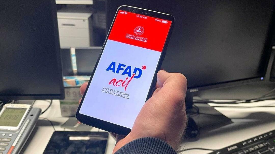 AFAD Acil Çağrı uygulaması