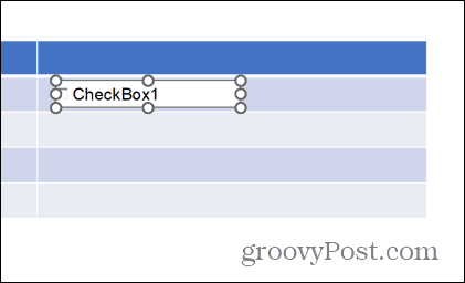 powerpoint onay kutusunu dışarı sürükledi