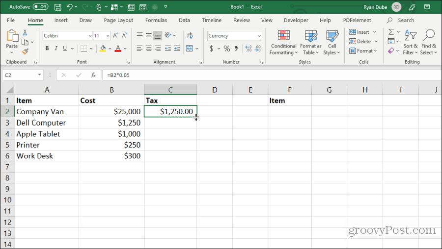 Excel'de hücreleri doldurmak