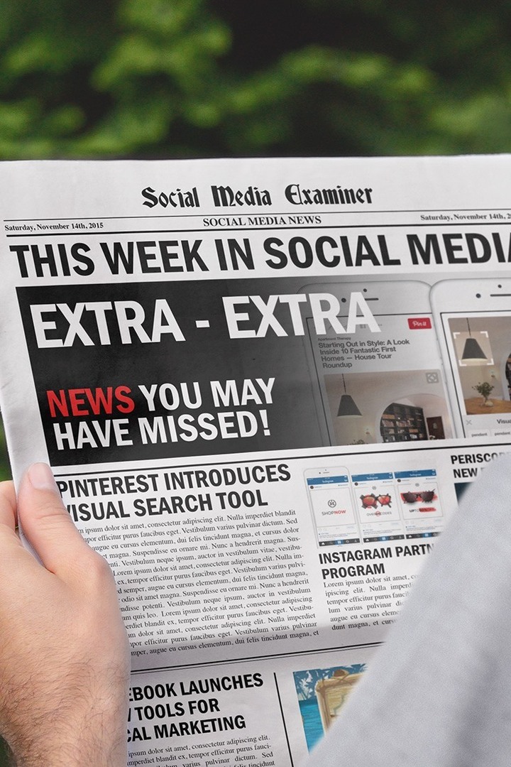 Pinterest Görsel Aramayı Başlattı: Sosyal Medyada Bu Hafta: Sosyal Medya Denetçisi