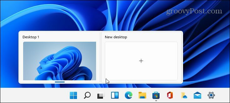 Sanal Masaüstü düğmesi Windows 11