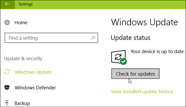Windows güncelleme