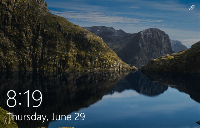 Windows 10 Kilit Ekranı